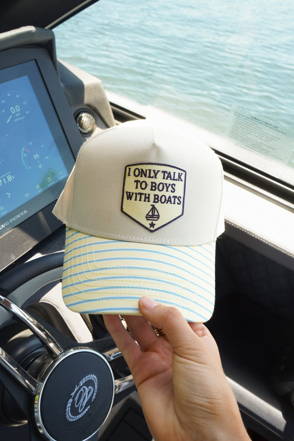 I Only Talk To Boys With Boats Hat