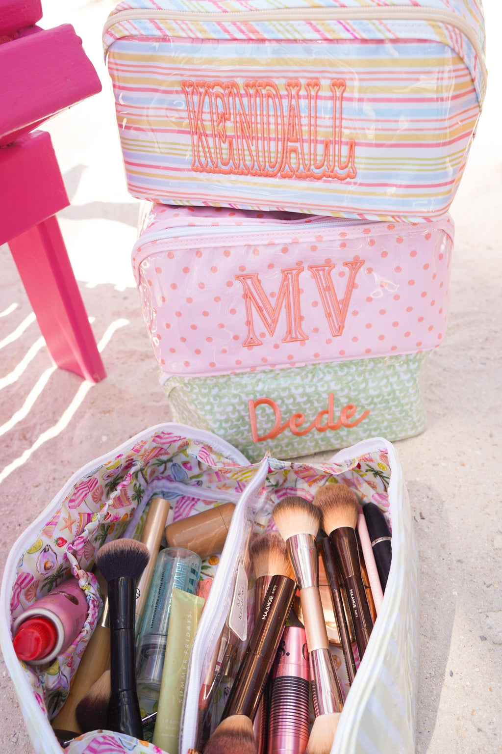 Rosemary Makeup Bag - Embroidered