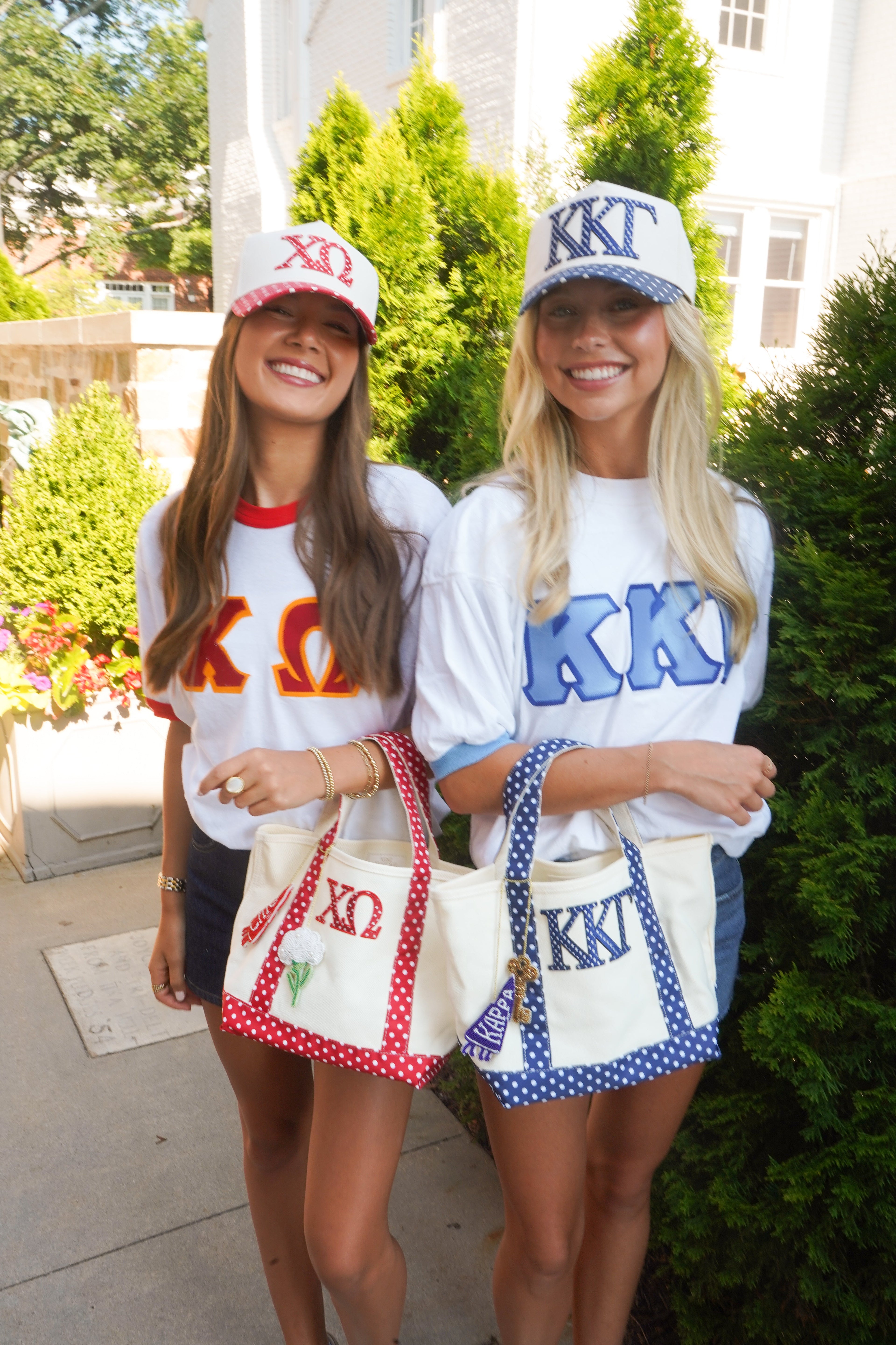 Sorority Mini Polka Dot Canvas Tote