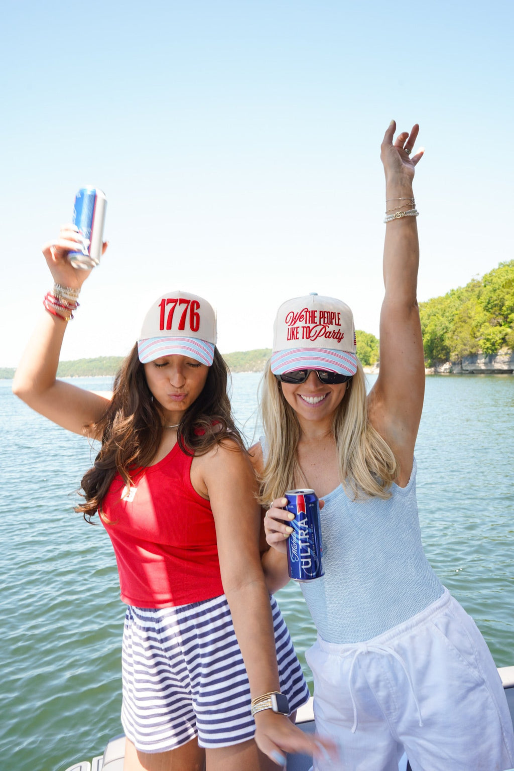 We the People like to Party - Americana Stripe Hat - PREORDER