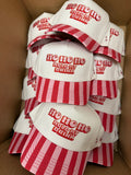 Ho Ho Ho Hold My Drink - Pink & Red Stripe Trucker Hat