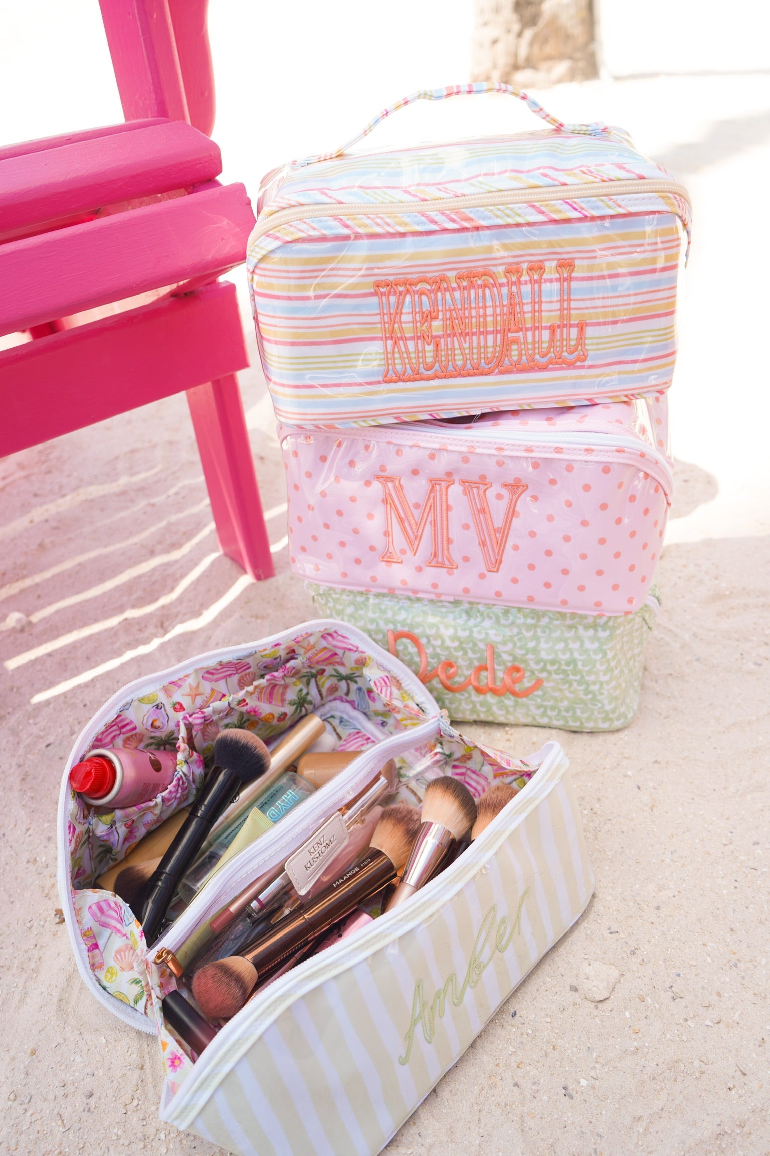 Rosemary Makeup Bag - Embroidered