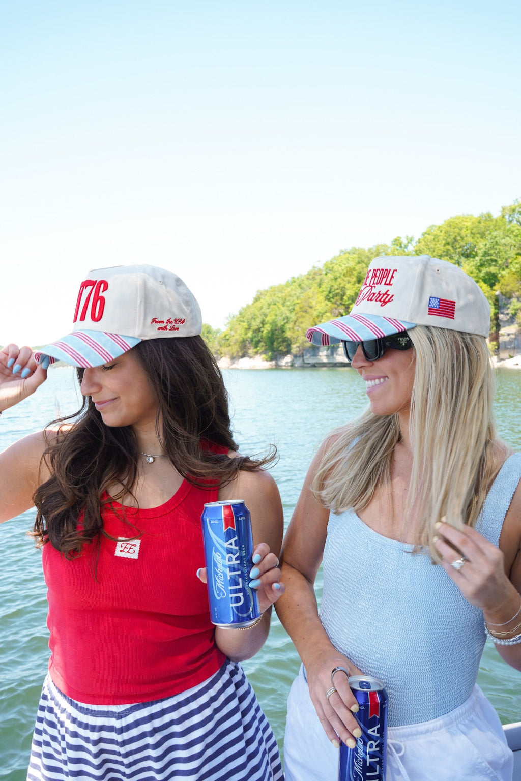 We the People like to Party - Americana Stripe Hat - PREORDER