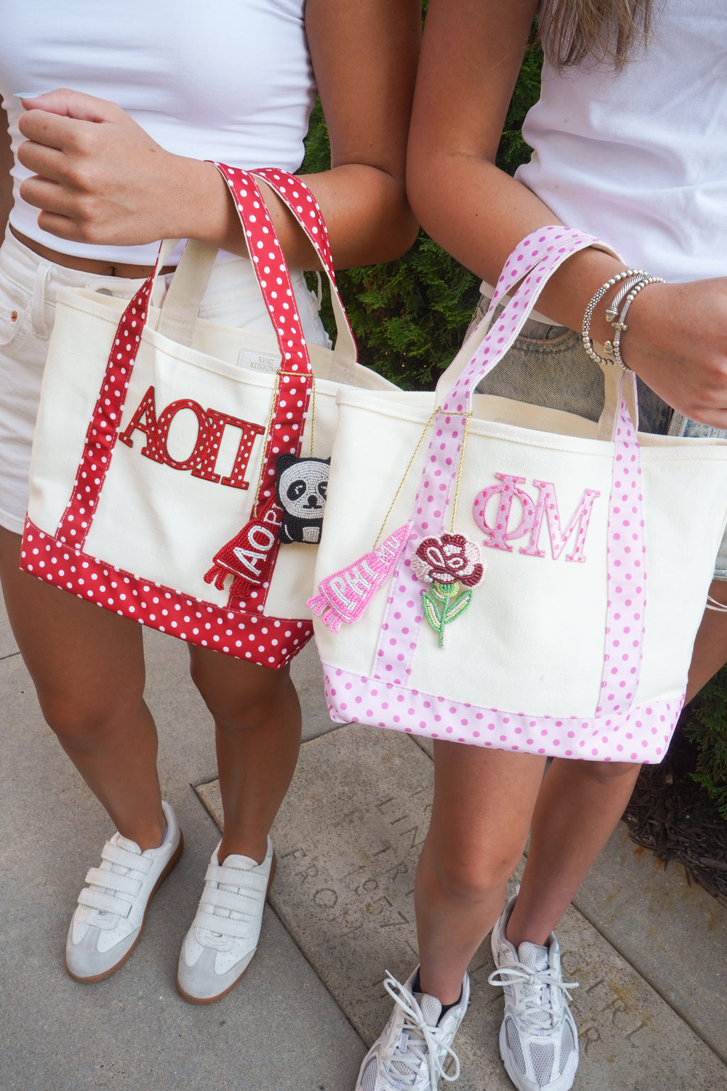 Sorority Mini Polka Dot Canvas Tote