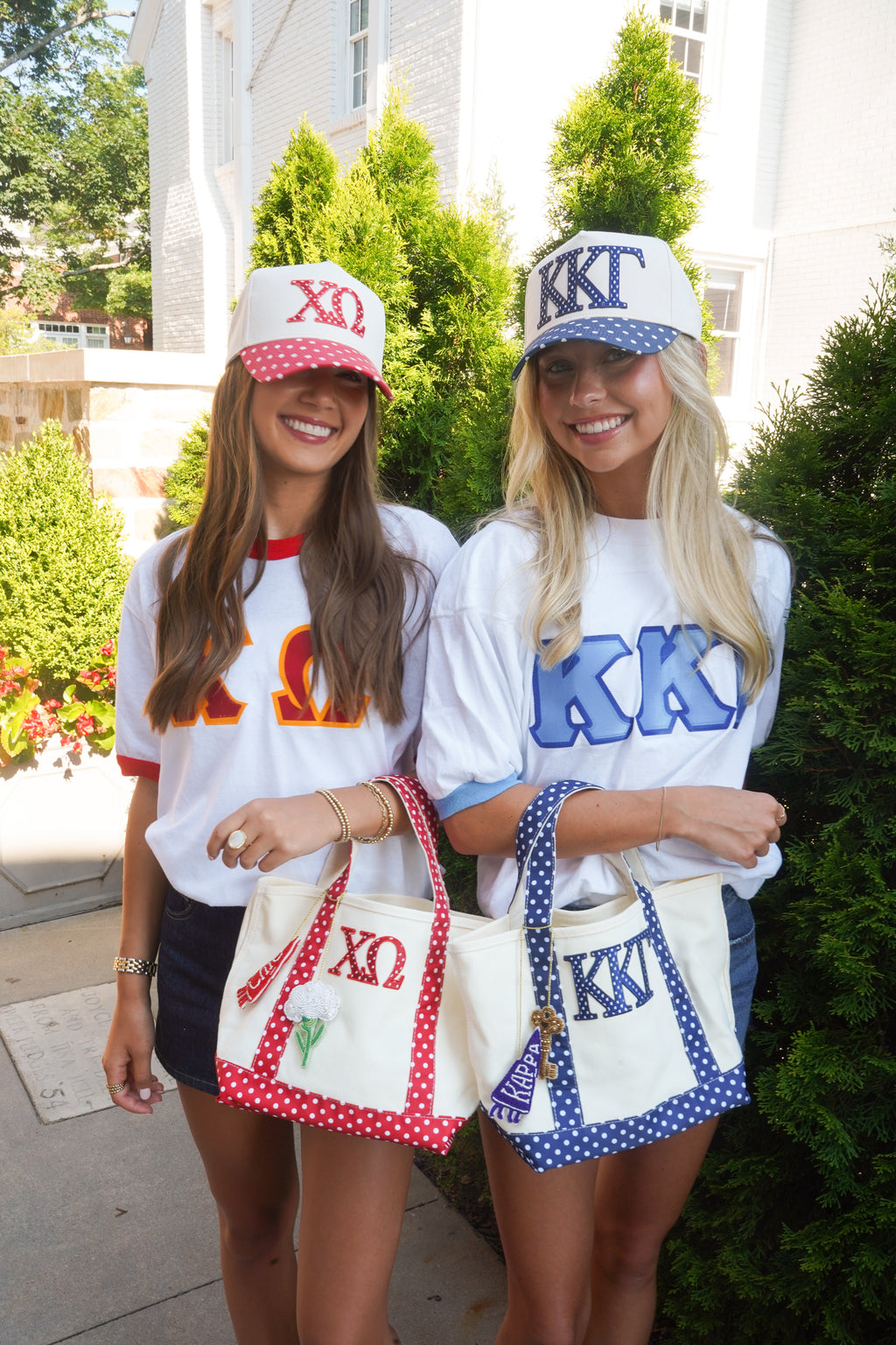 Sorority Mini Polka Dot Canvas Tote