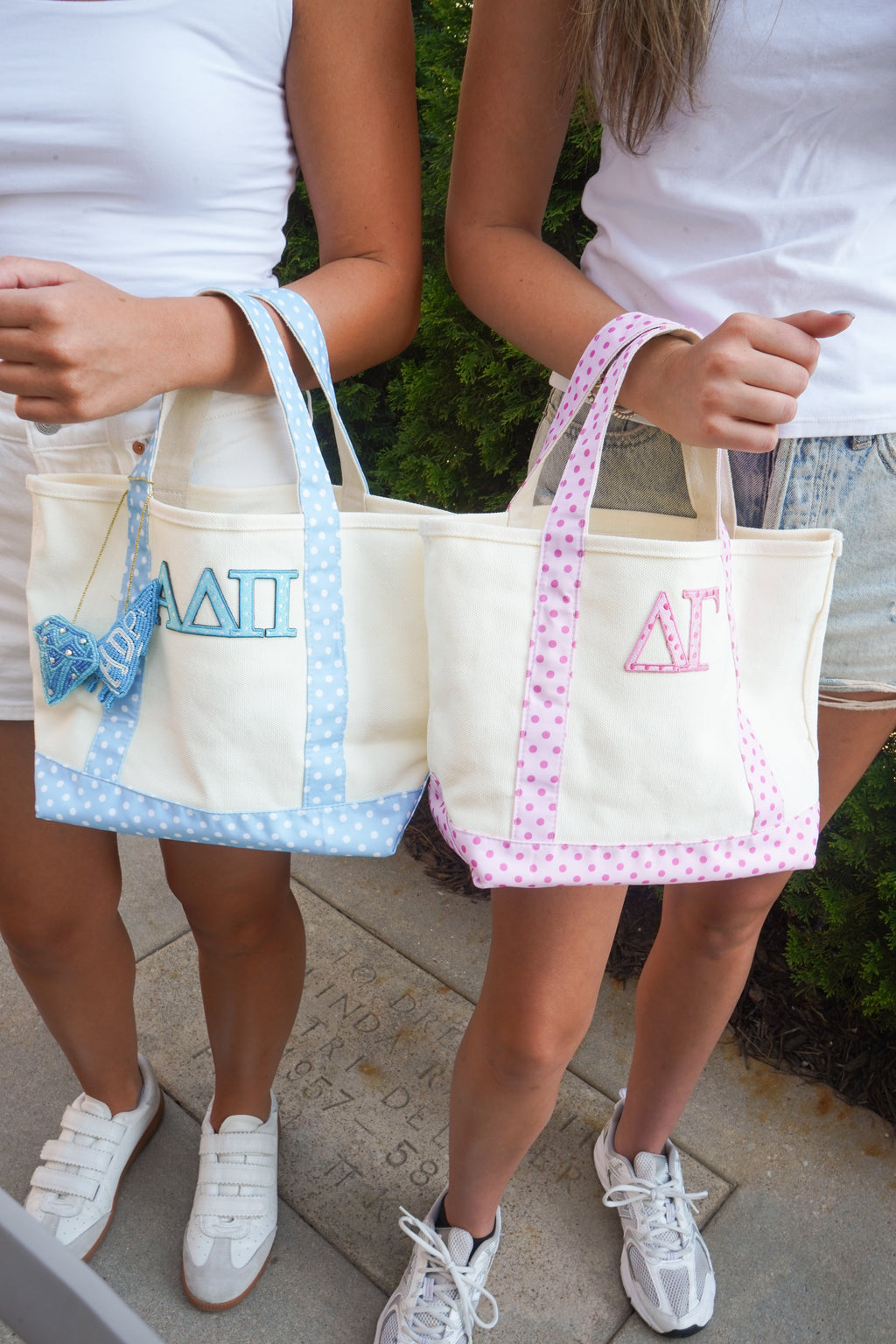 Sorority Mini Polka Dot Canvas Tote