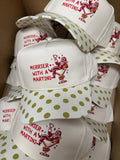 Merrier with Martini - Chartreuse Polka Dot Trucker Hat