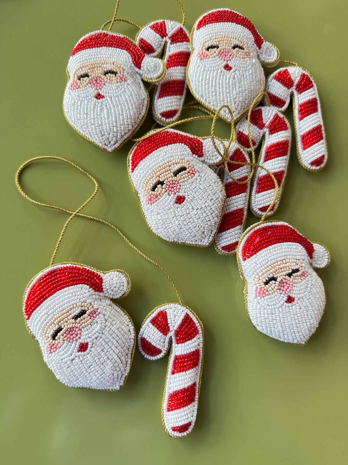 Holiday Beaded Bag Charms