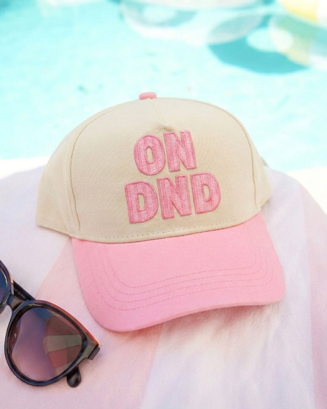 ON DND - Pink Vintage Trucker Hat