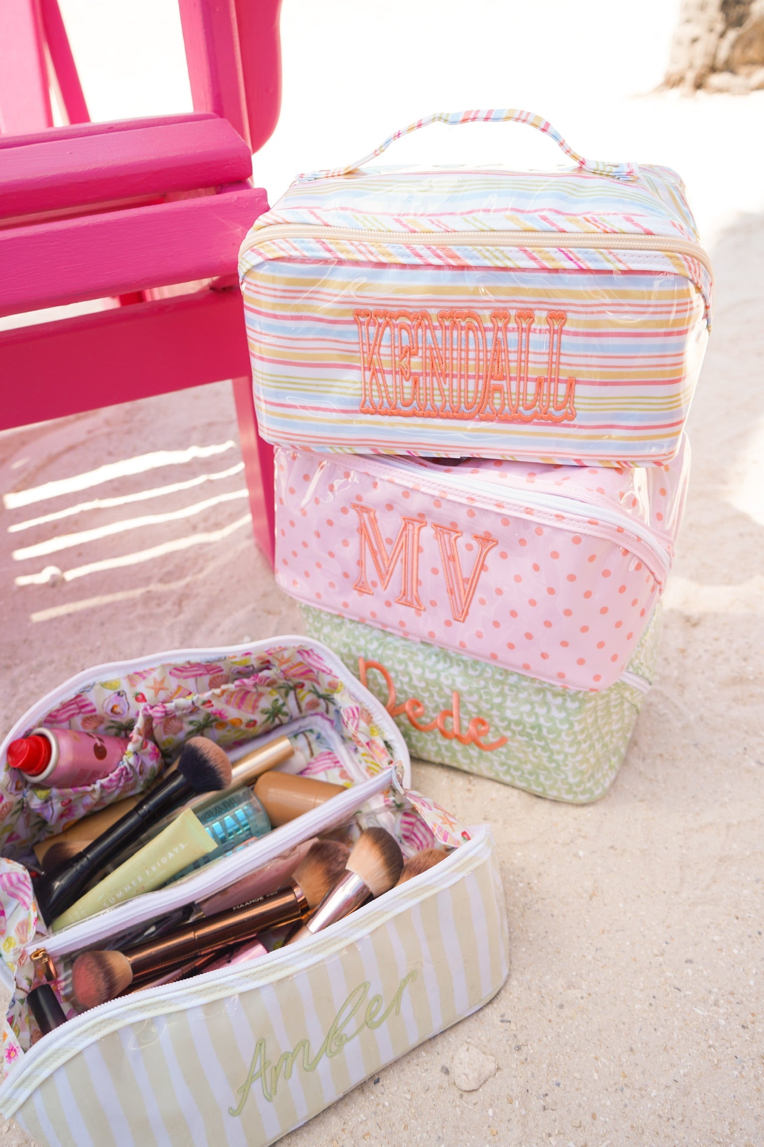 Rosemary Makeup Bag - Embroidered