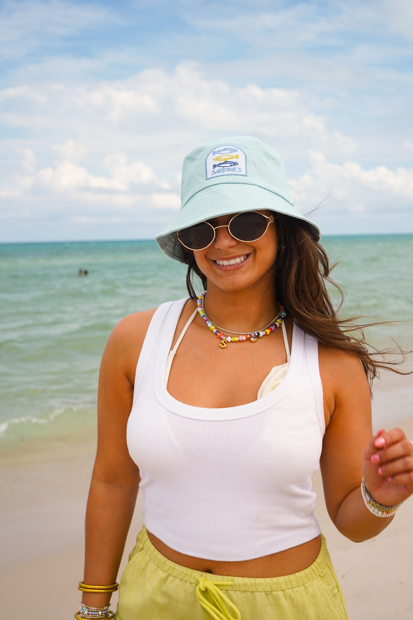 Sardines Hat - Pink & Blue