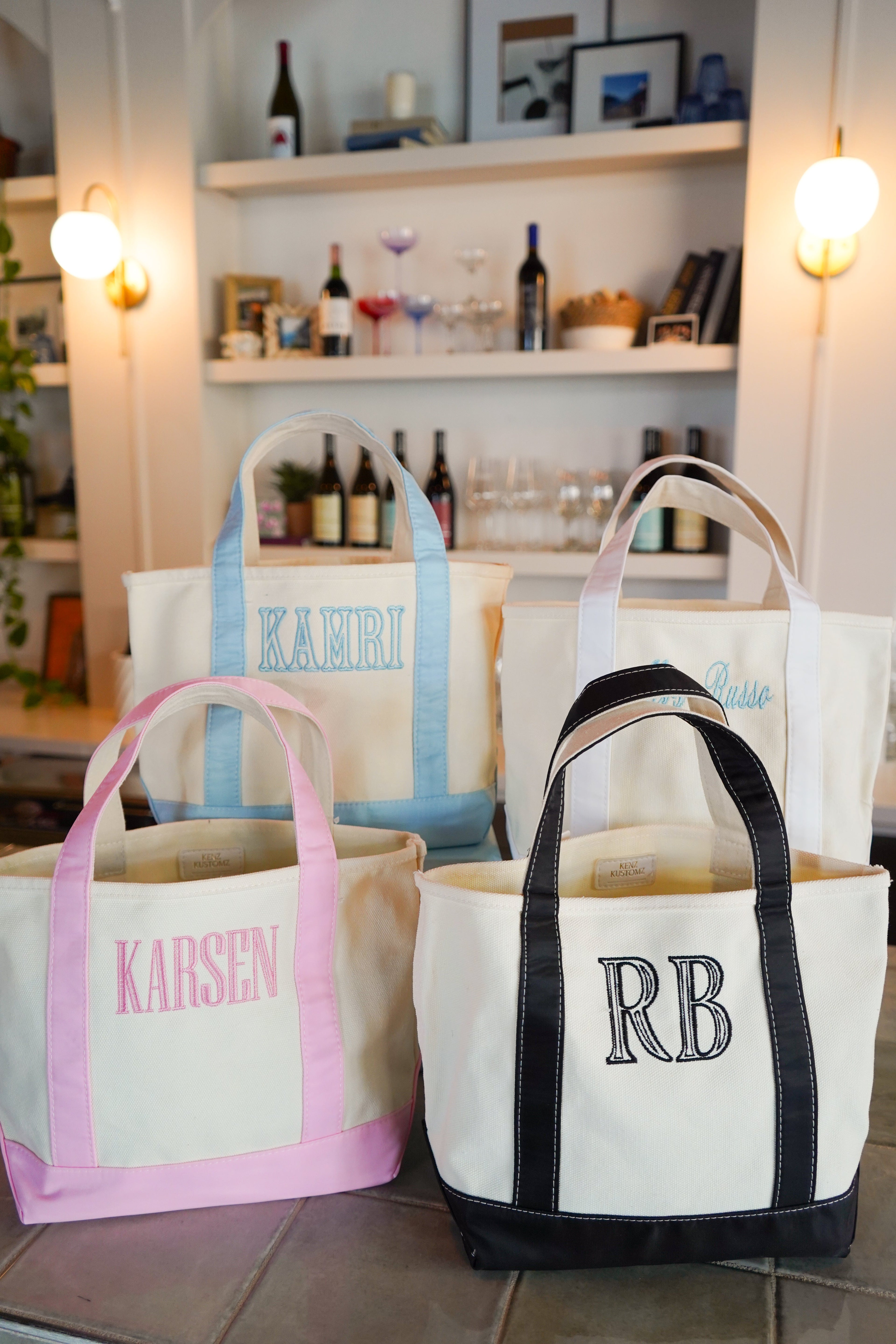 Mini Canvas Tote - Embroidered