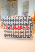 Travel Black Argyle XL Clear Coat Bag