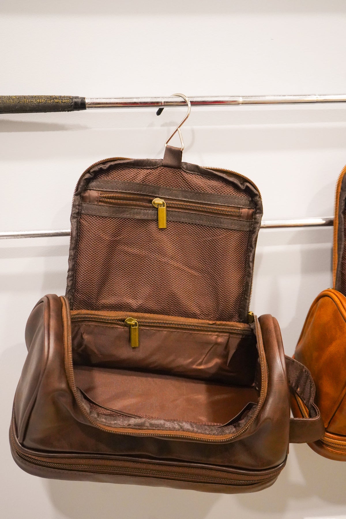 Men's Faux Leather Dopp Kit