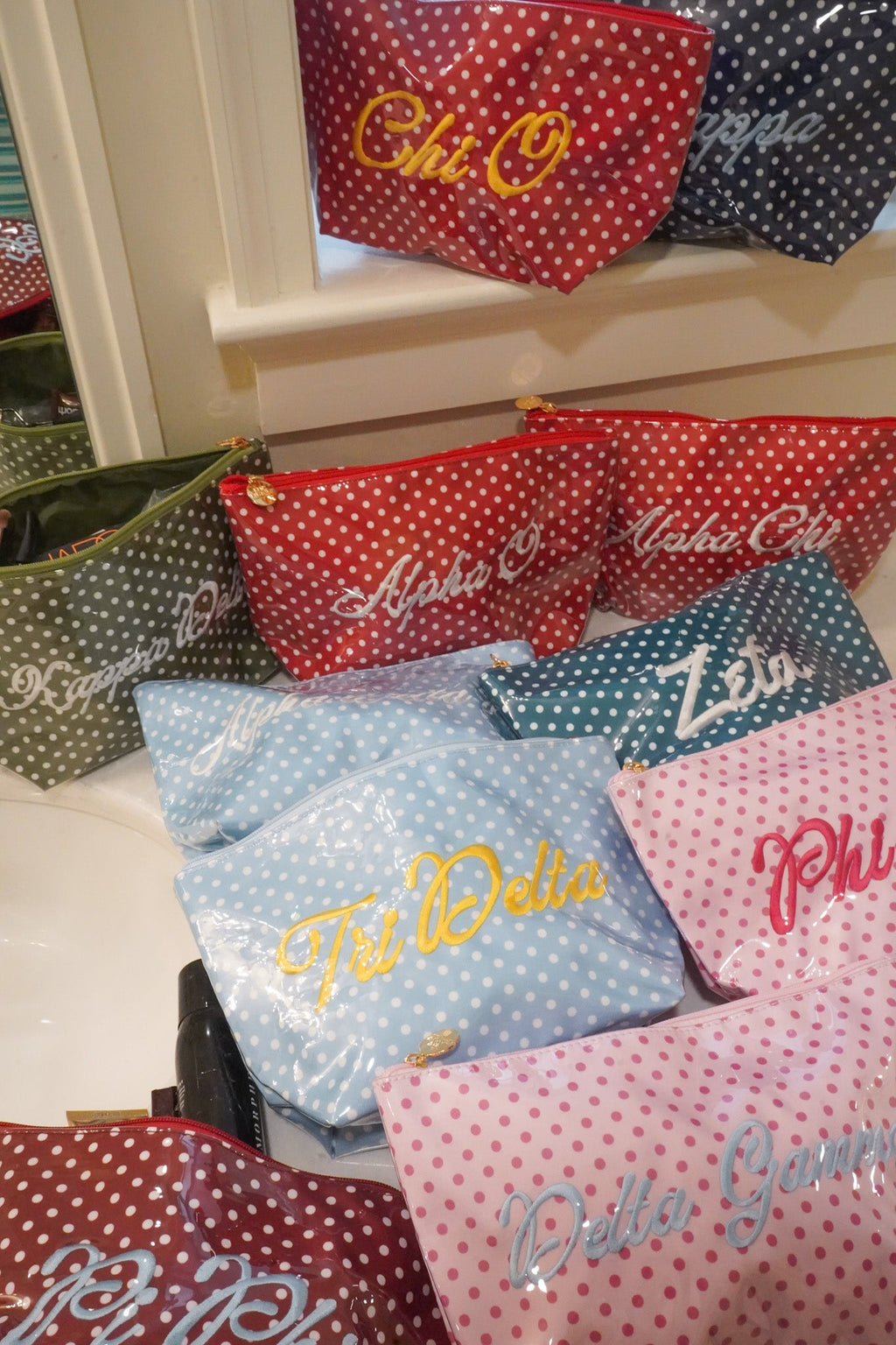 Sorority Clear Coat Toiletry Bag