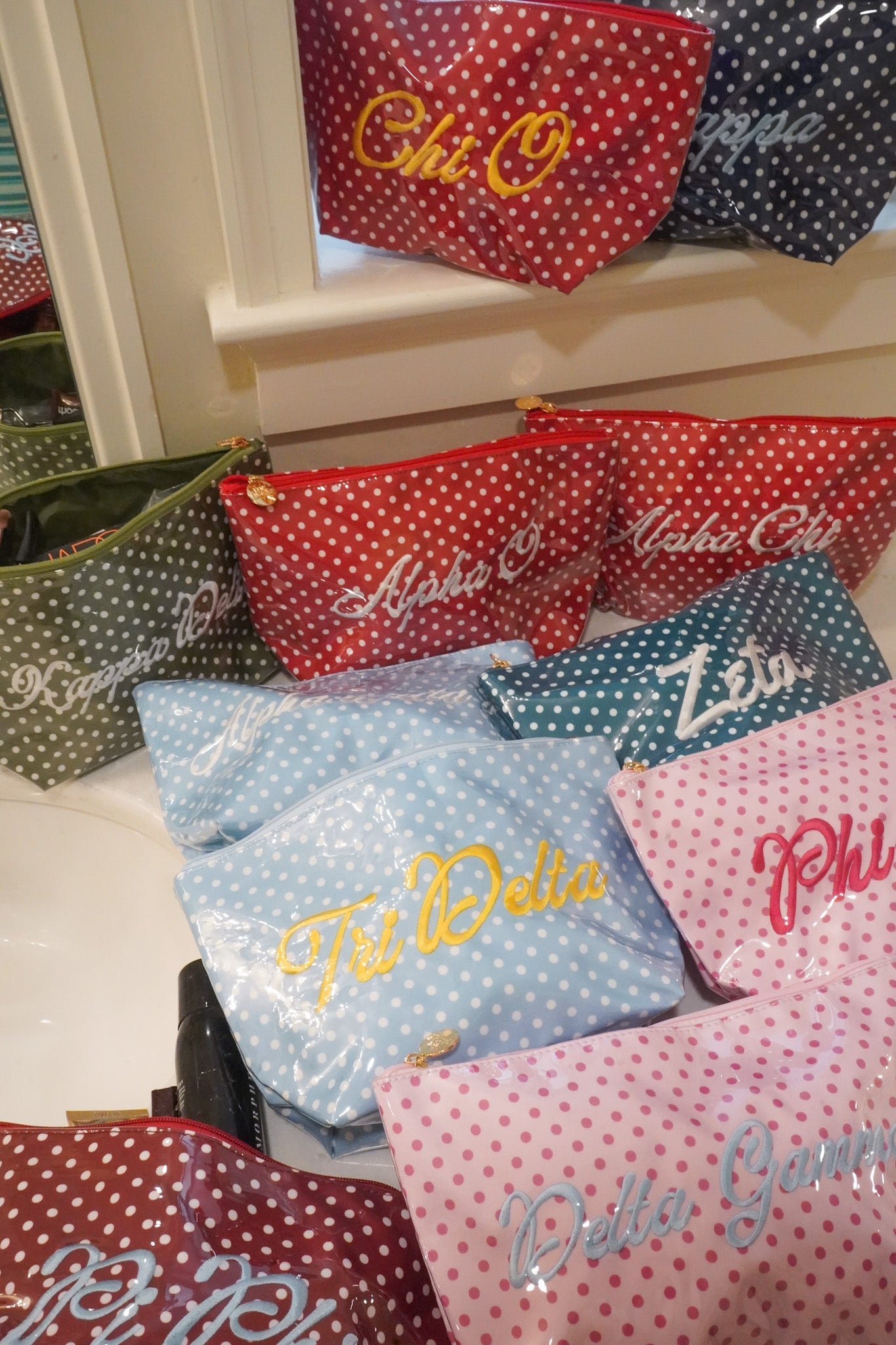 Sorority Clear Coat Toiletry Bag
