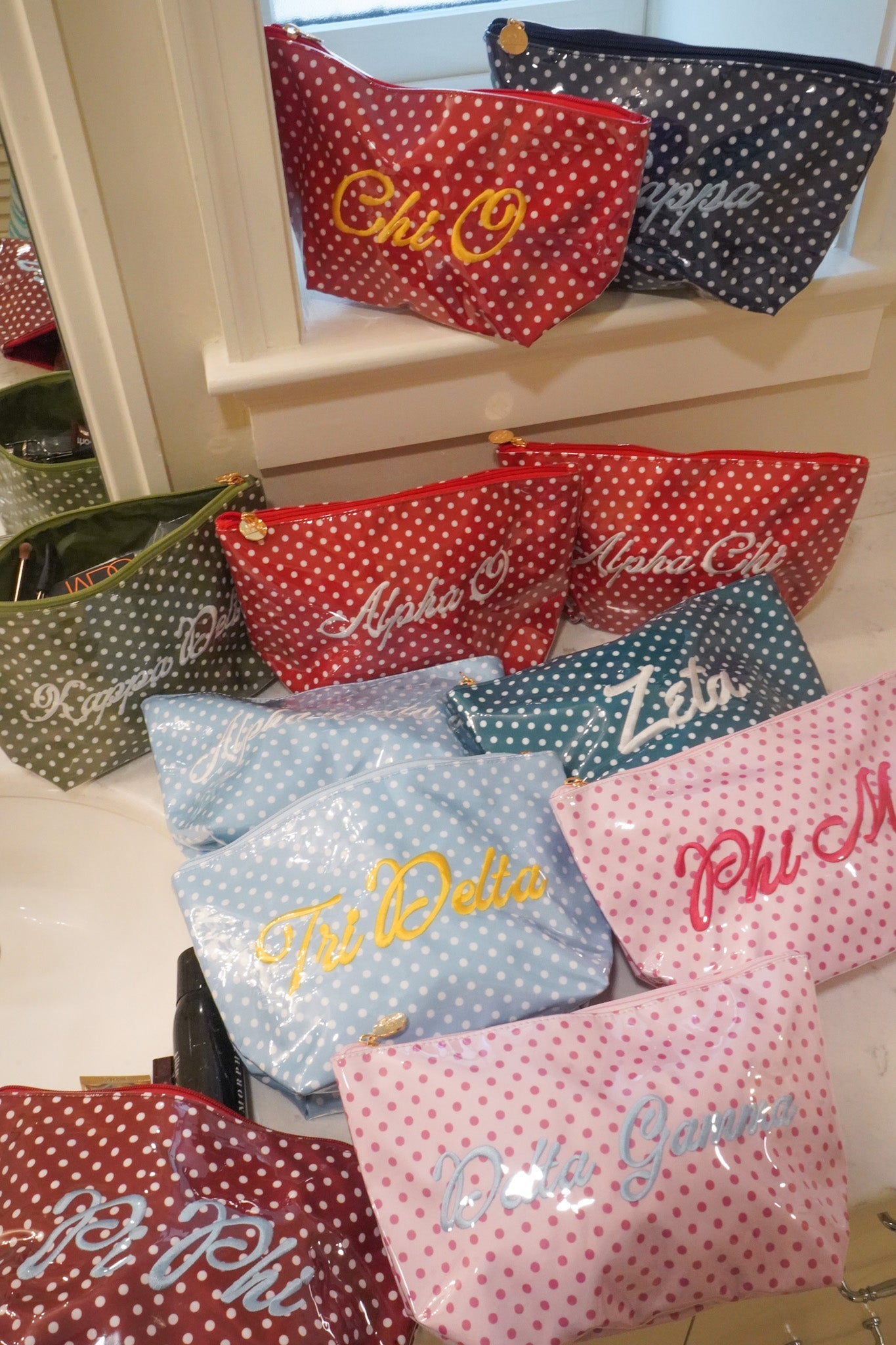 Sorority Clear Coat Toiletry Bag