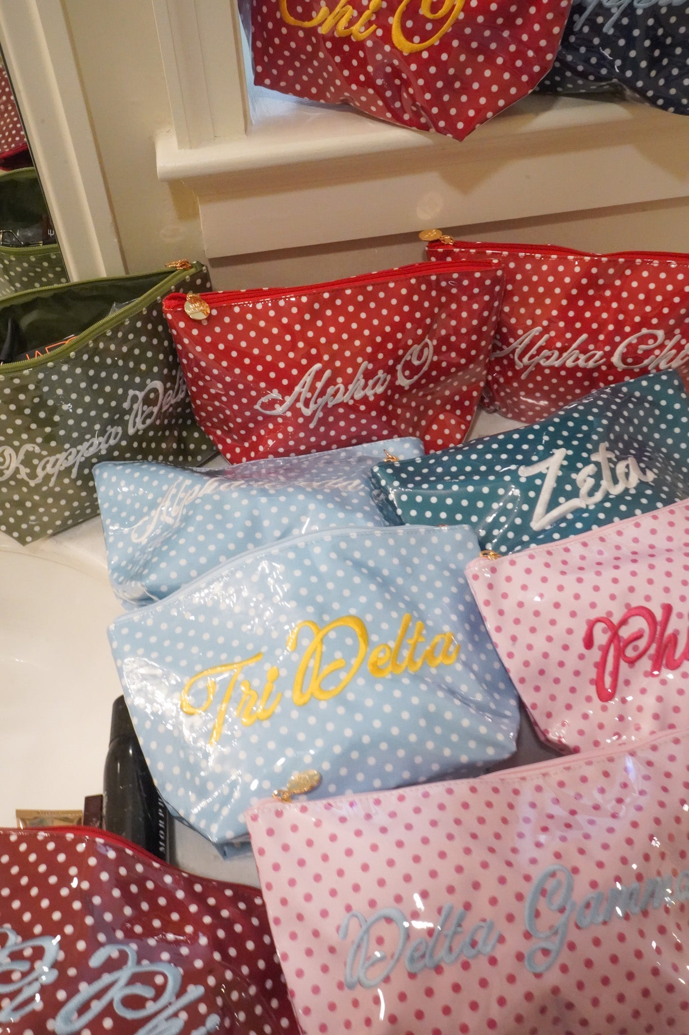Sorority Clear Coat Toiletry Bag