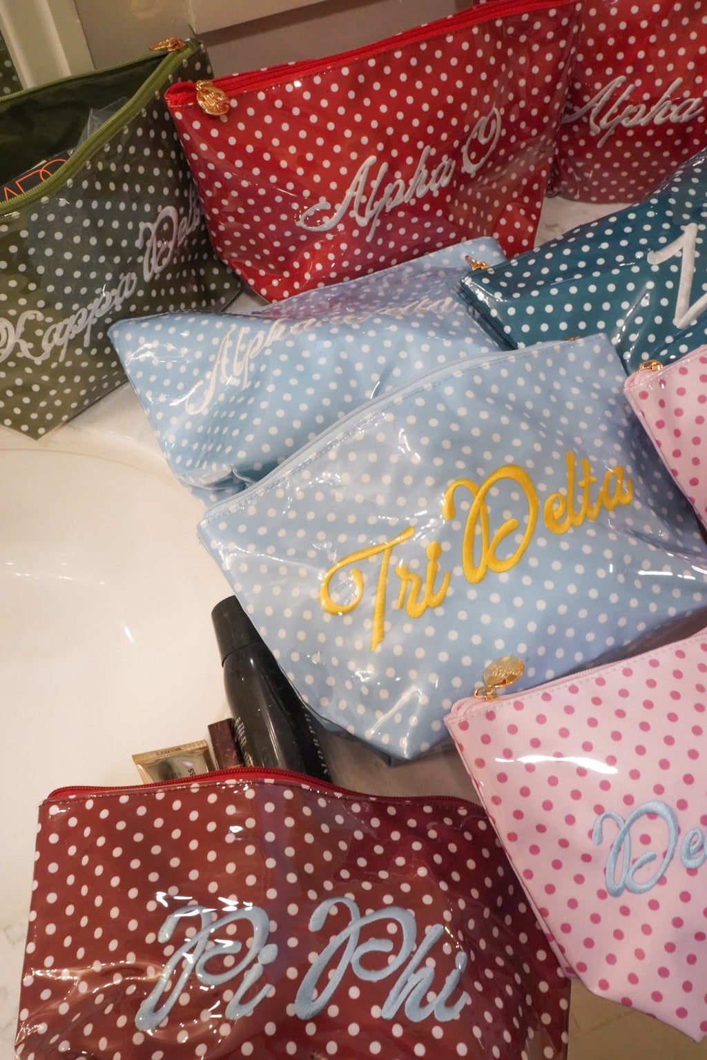 Sorority Clear Coat Toiletry Bag