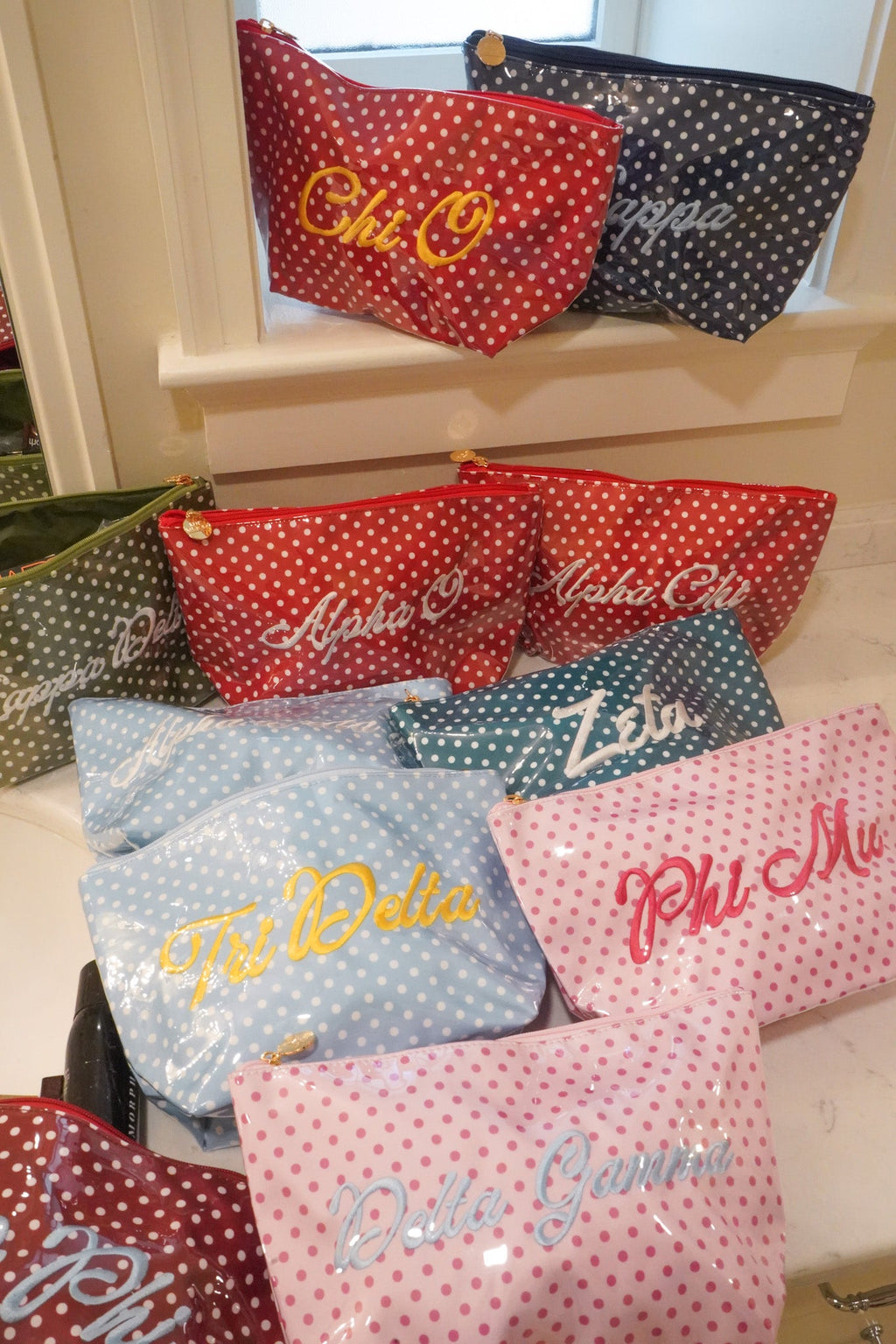 Sorority Clear Coat Toiletry Bag