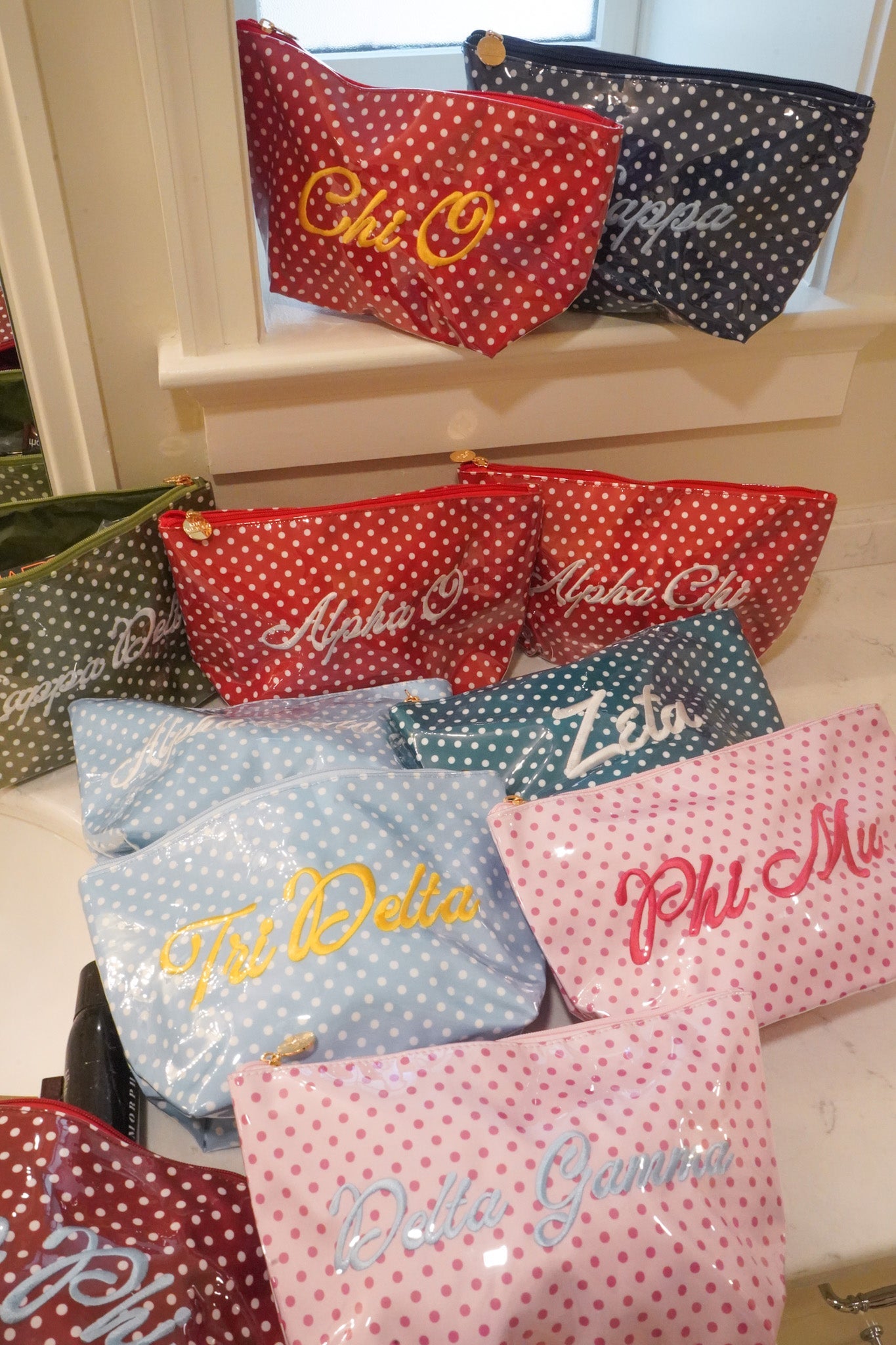 Sorority Clear Coat Toiletry Bag