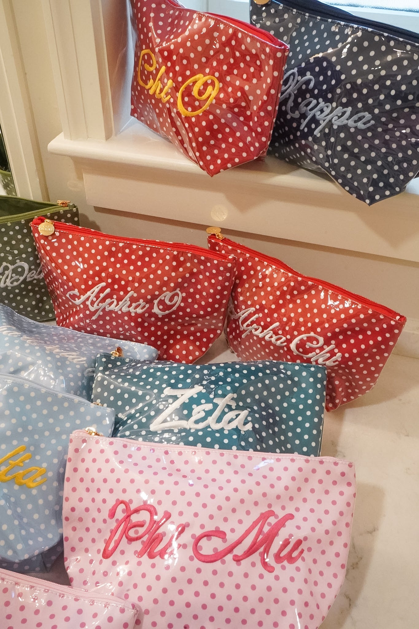 Sorority Clear Coat Toiletry Bag