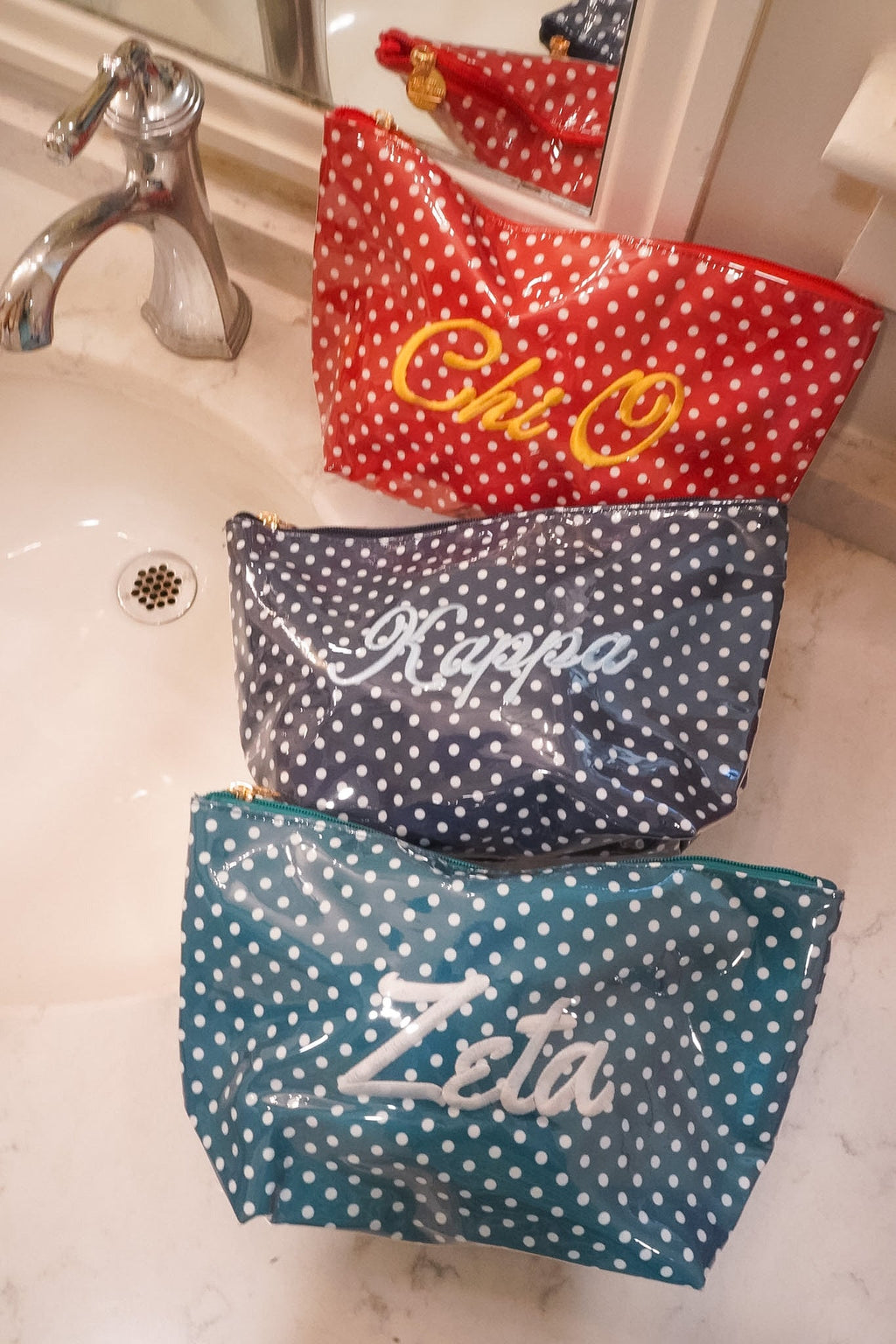 Sorority Clear Coat Toiletry Bag