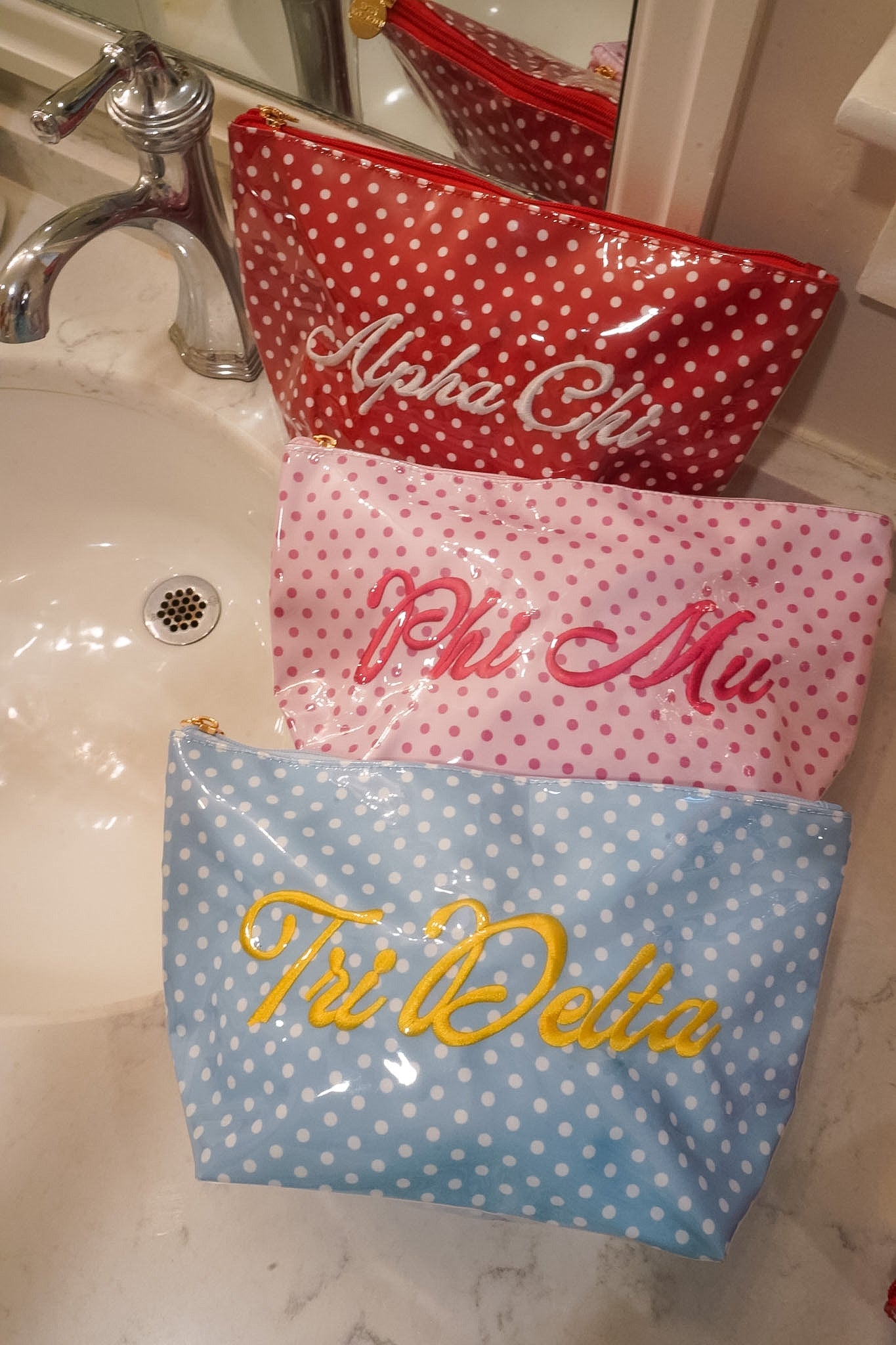 Sorority Clear Coat Toiletry Bag