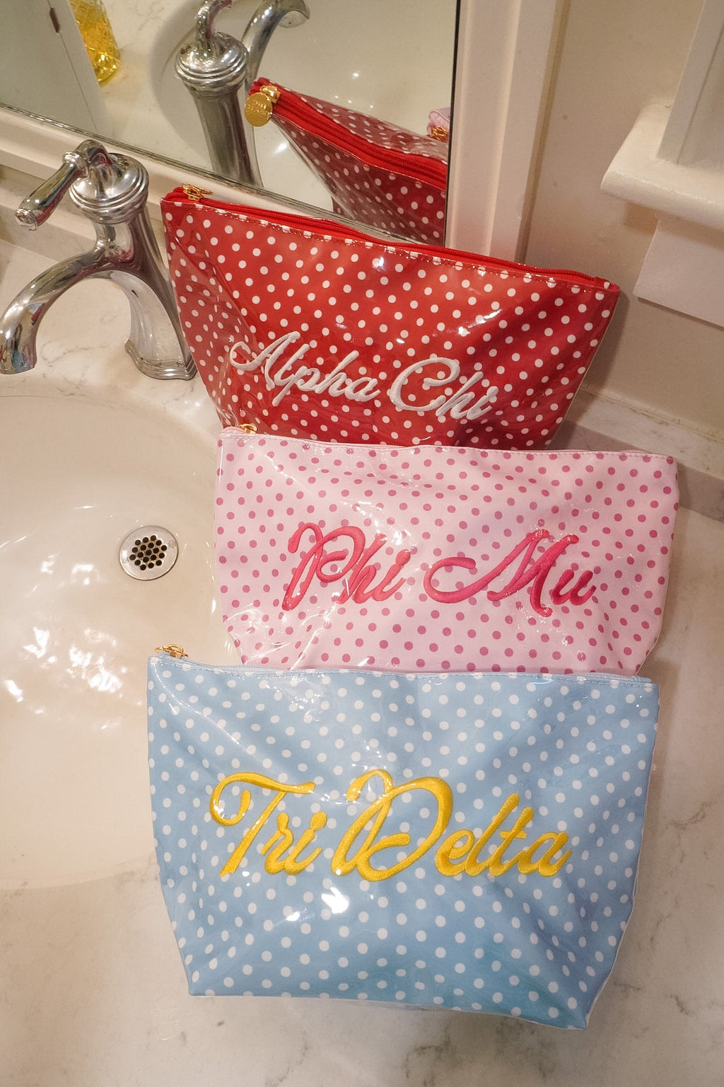 Sorority Clear Coat Toiletry Bag