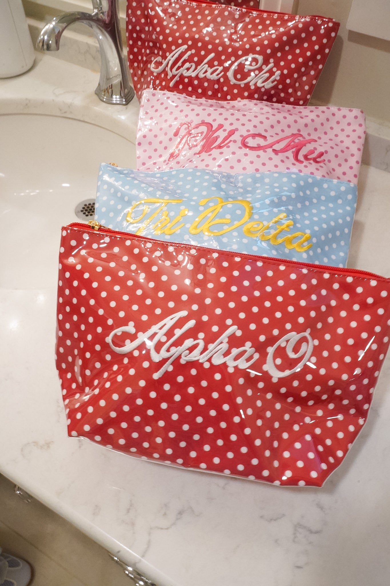 Sorority Clear Coat Toiletry Bag