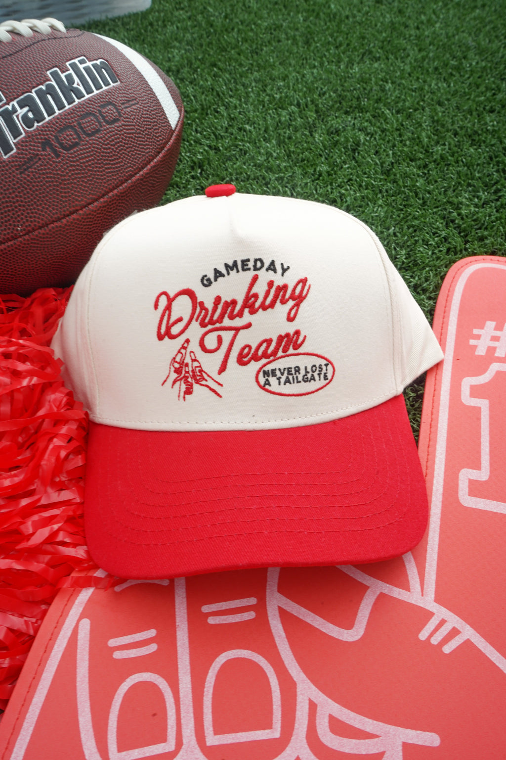 Gameday Drinking Team - Red Vintage Trucker Hat