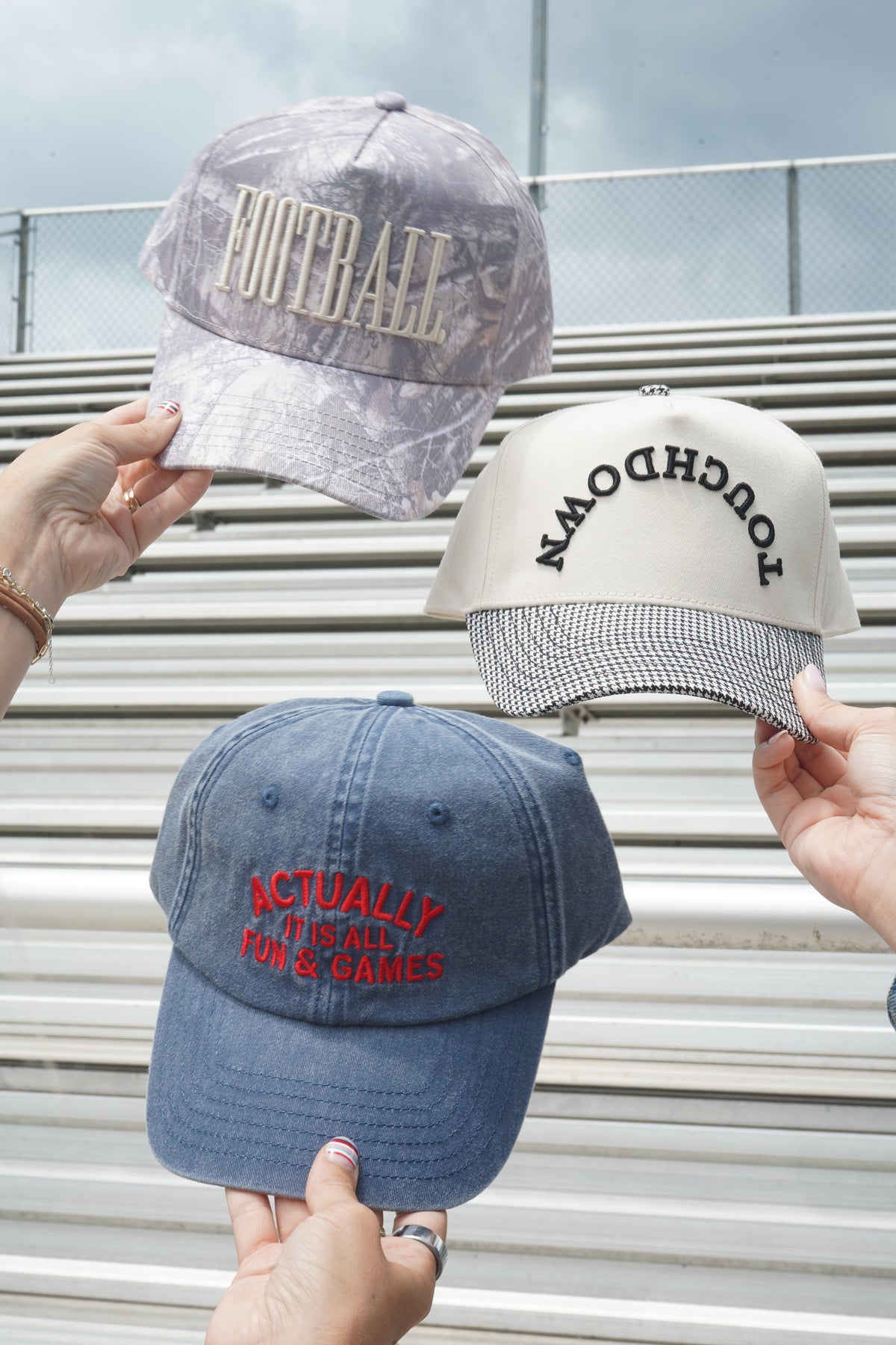 Touchdown - Houndstooth Trucker Hat