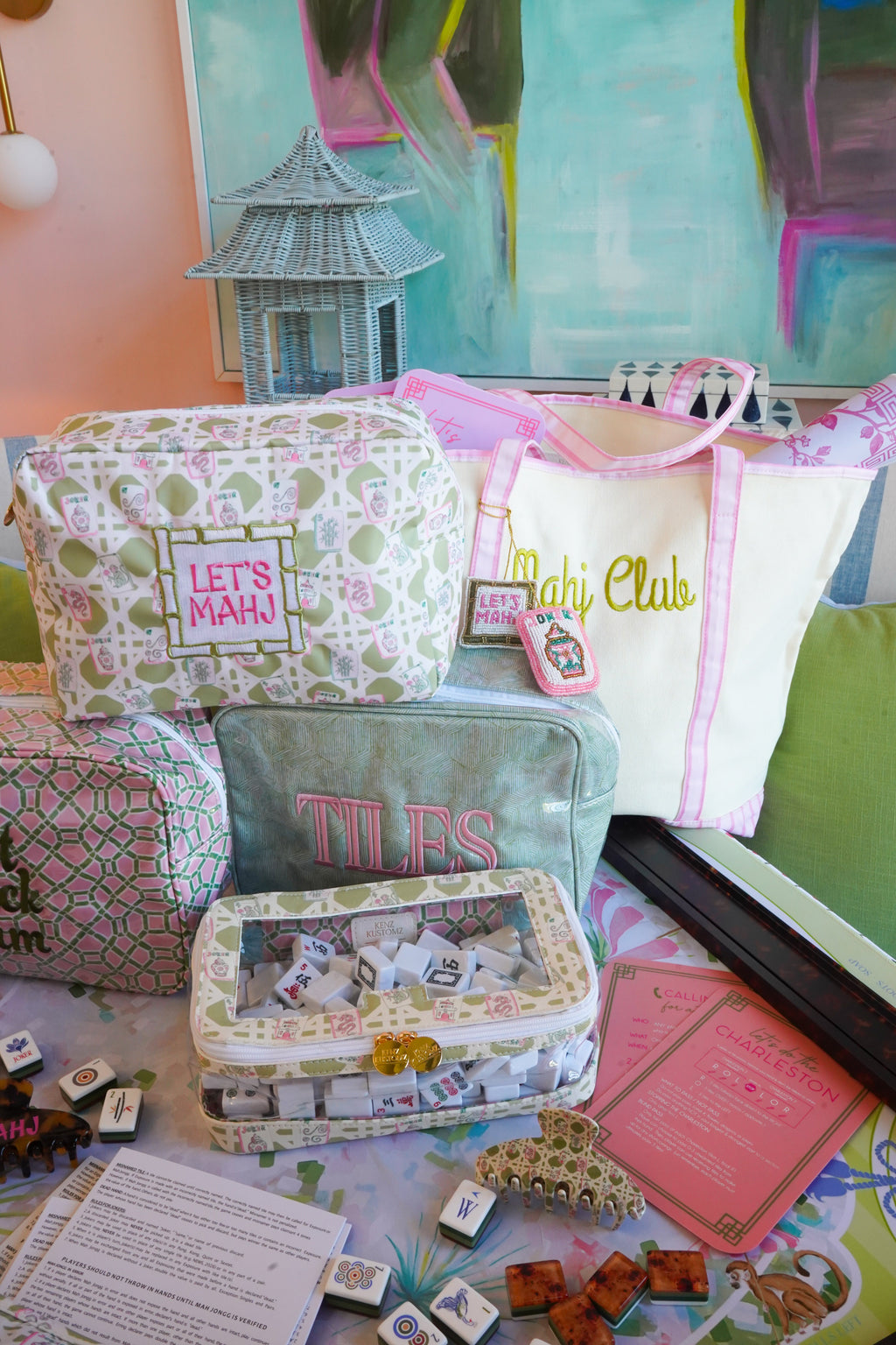 Mahjong Tile Storage Bag