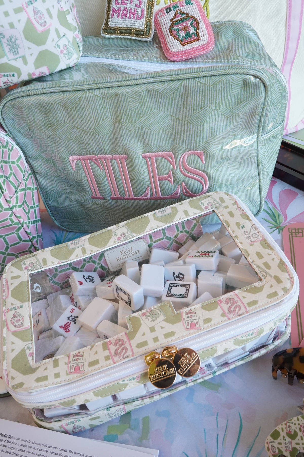 Mahjong Tile Storage Bag