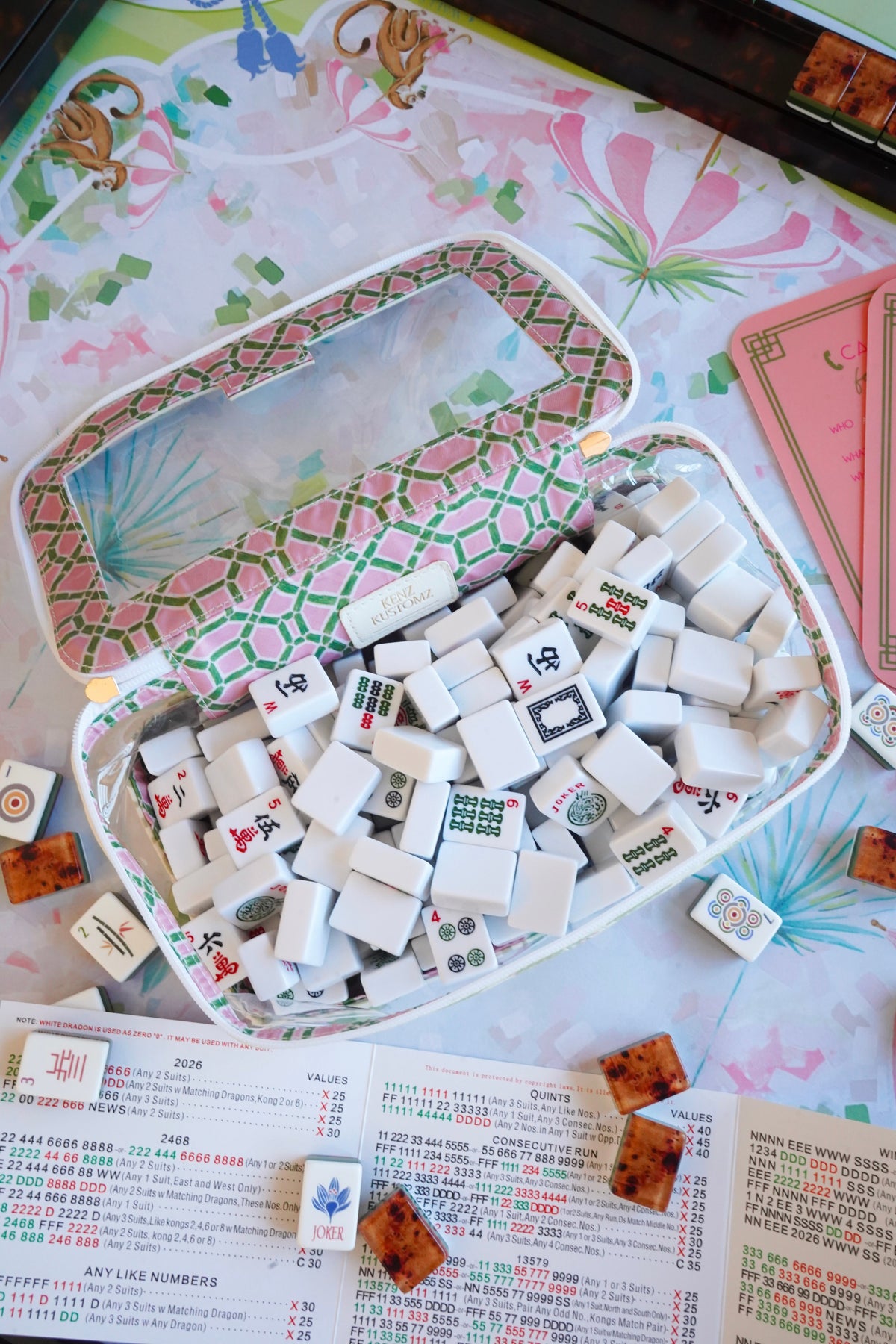 Mahjong Tile Storage Bag