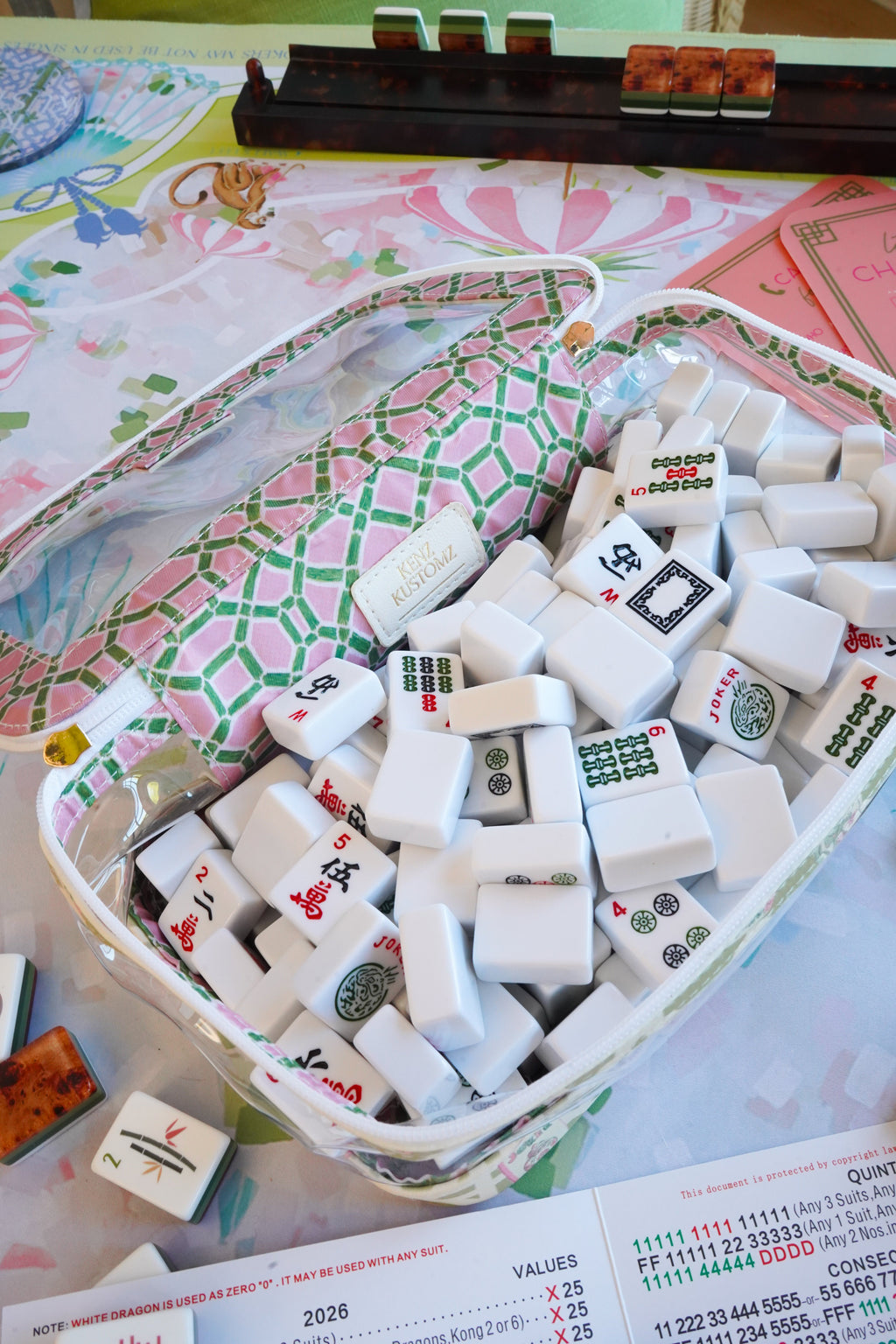 Mahjong Tile Storage Bag