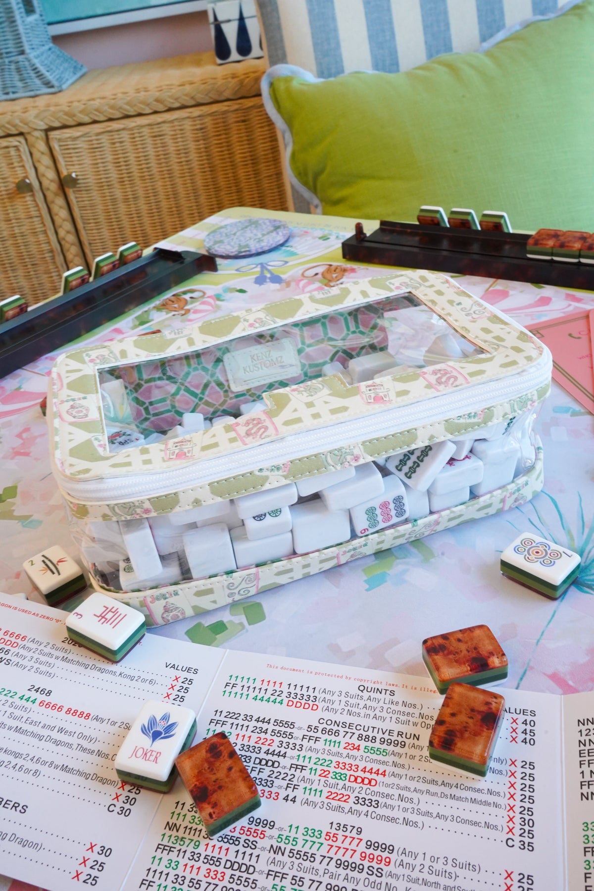 Mahjong Tile Storage Bag