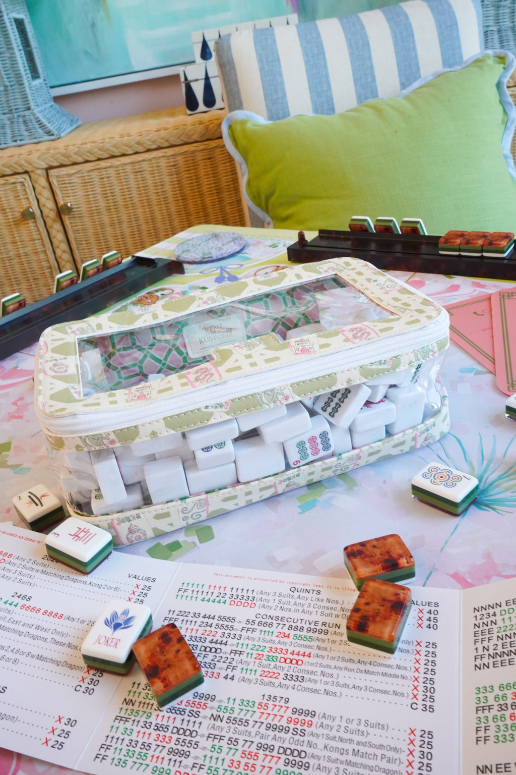 Mahjong Tile Storage Bag