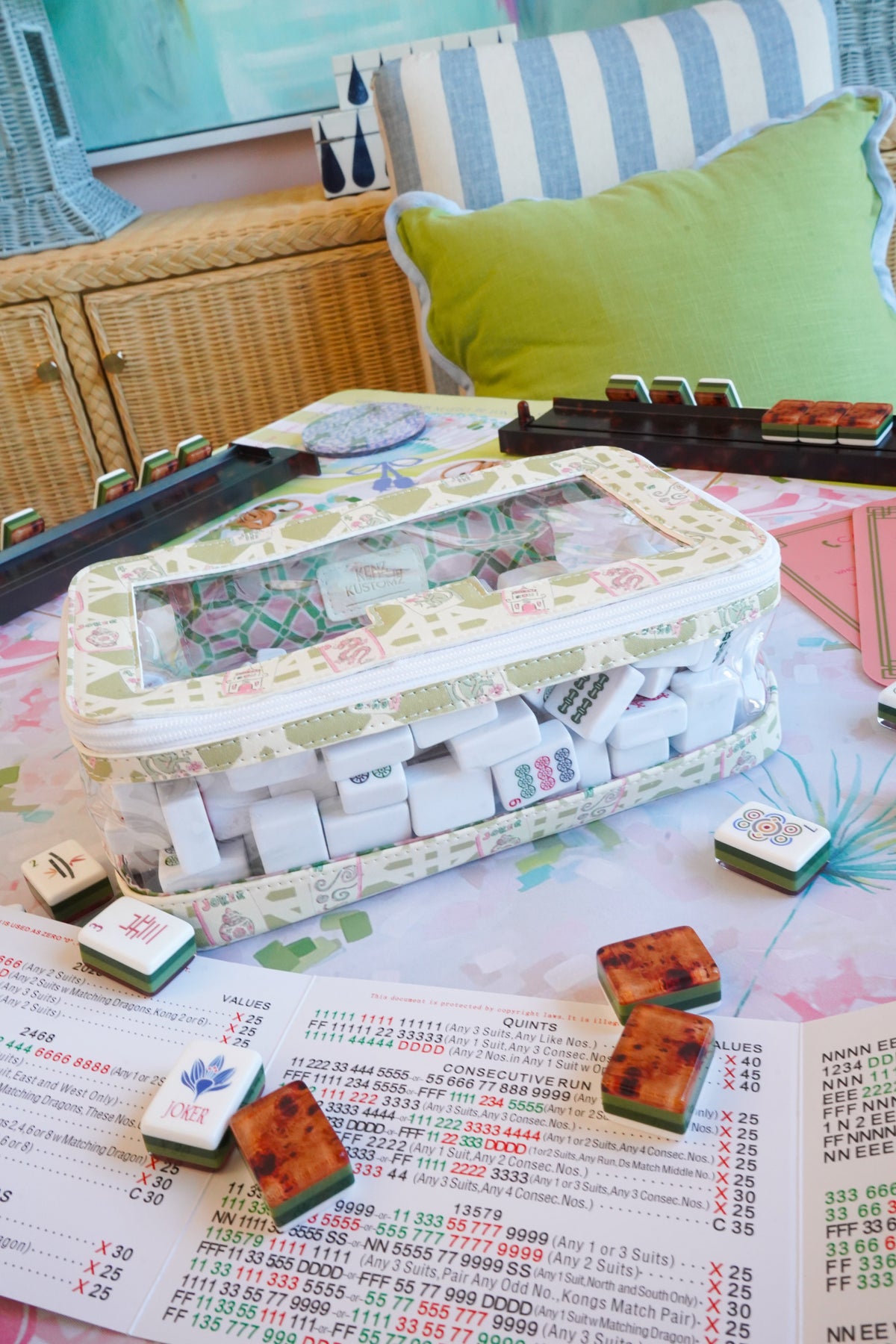 Mahjong Tile Storage Bag