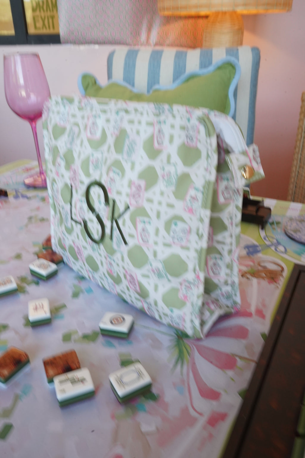 Mahjong Custom Travel Pouch
