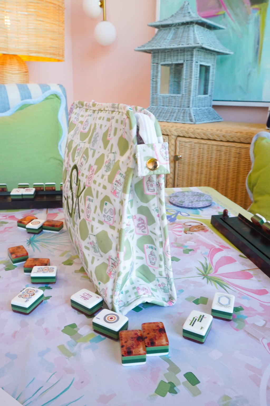 Mahjong Custom Travel Pouch