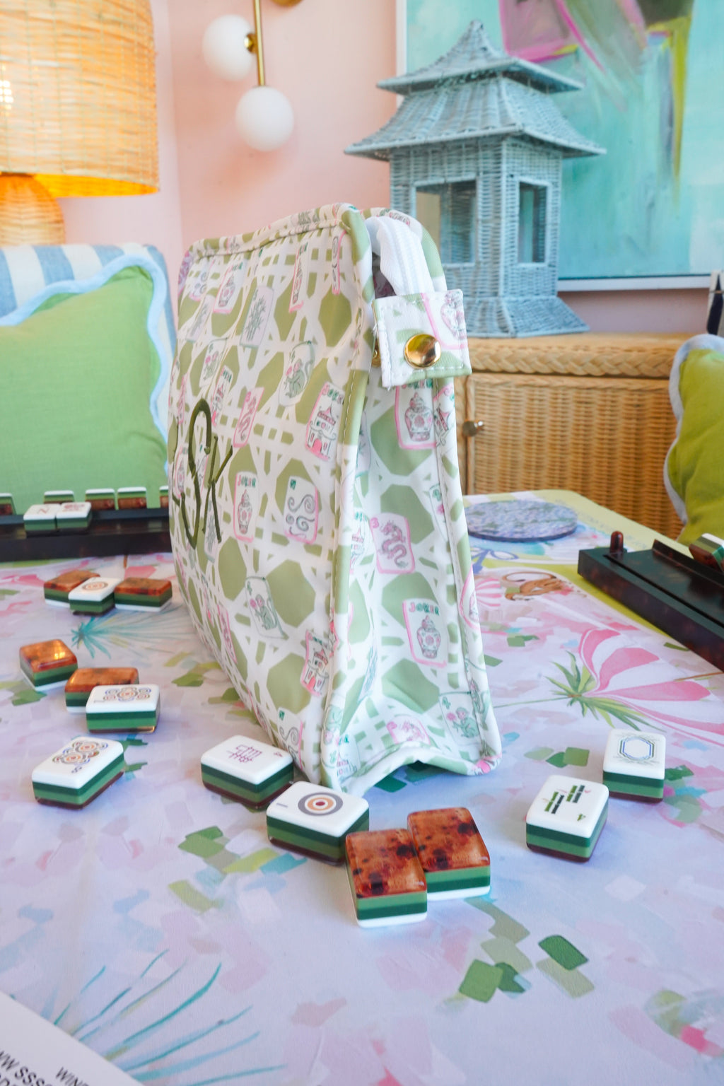 Mahjong Custom Travel Pouch