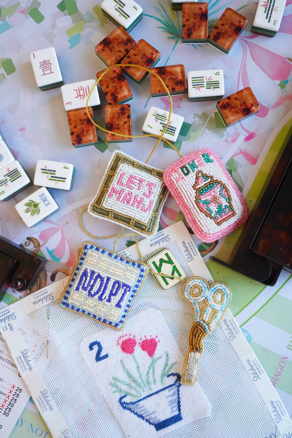 Hobbies Beaded Bag Charms