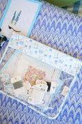 Needlepoint Flat Clear Pouch
