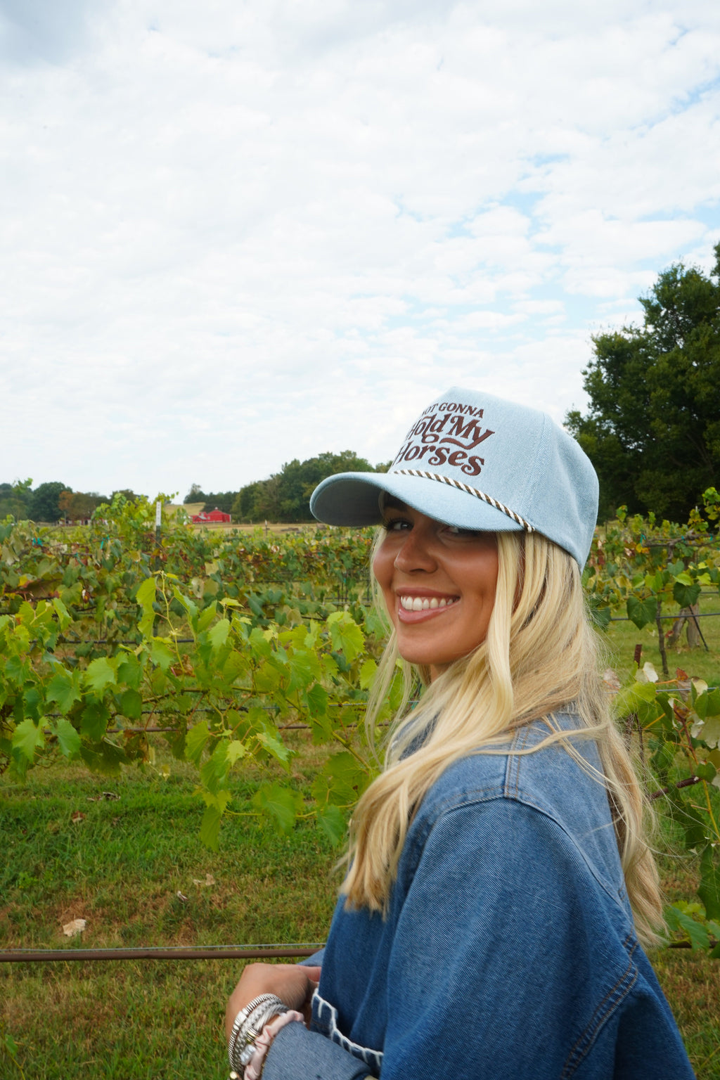 Hold My Horses - Denim Trucker Hat