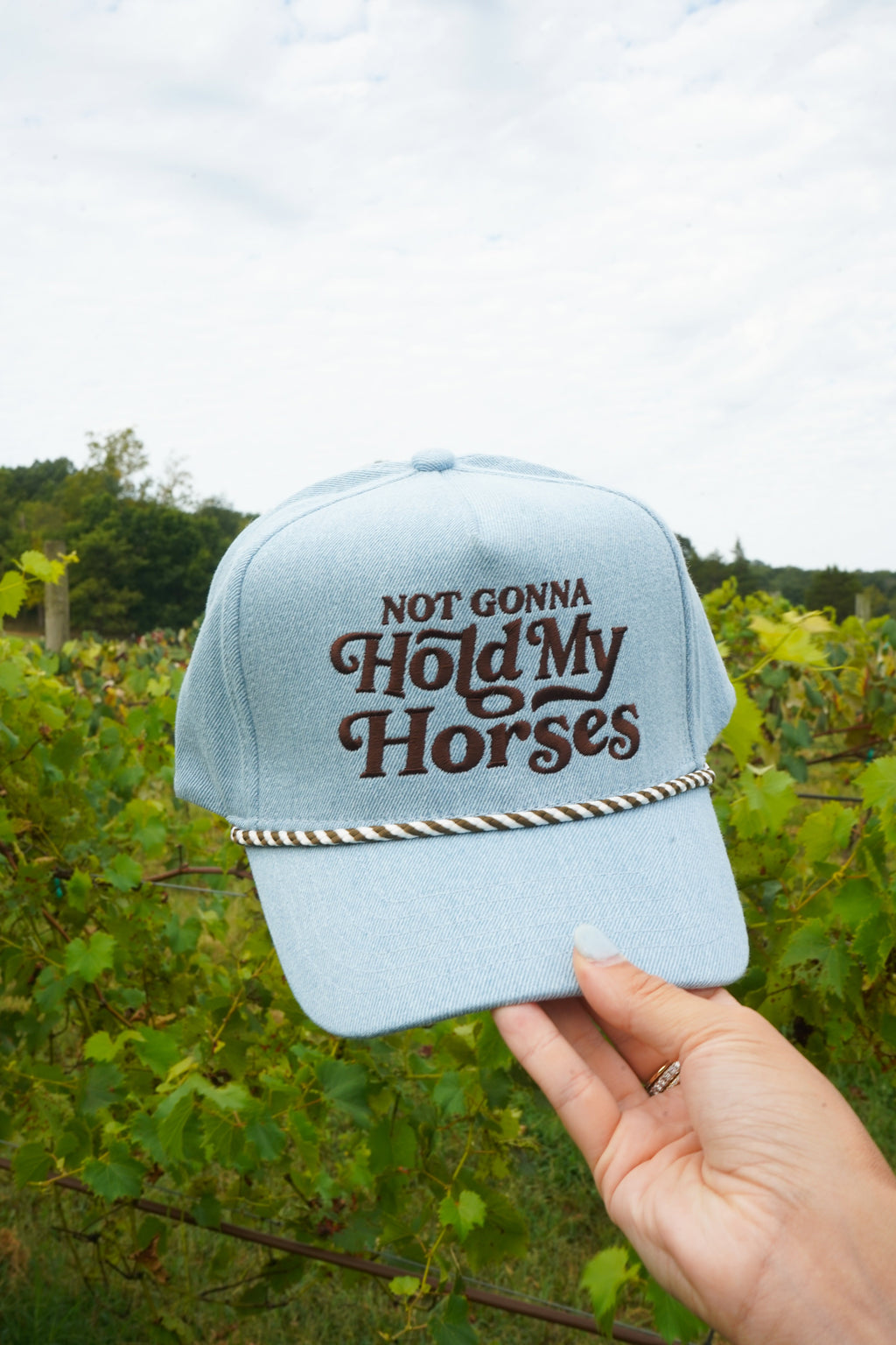 Hold My Horses - Denim Trucker Hat
