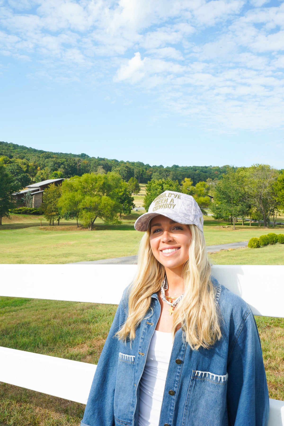 Should've Been a Cowboy - Washed Camo Trucker Hat