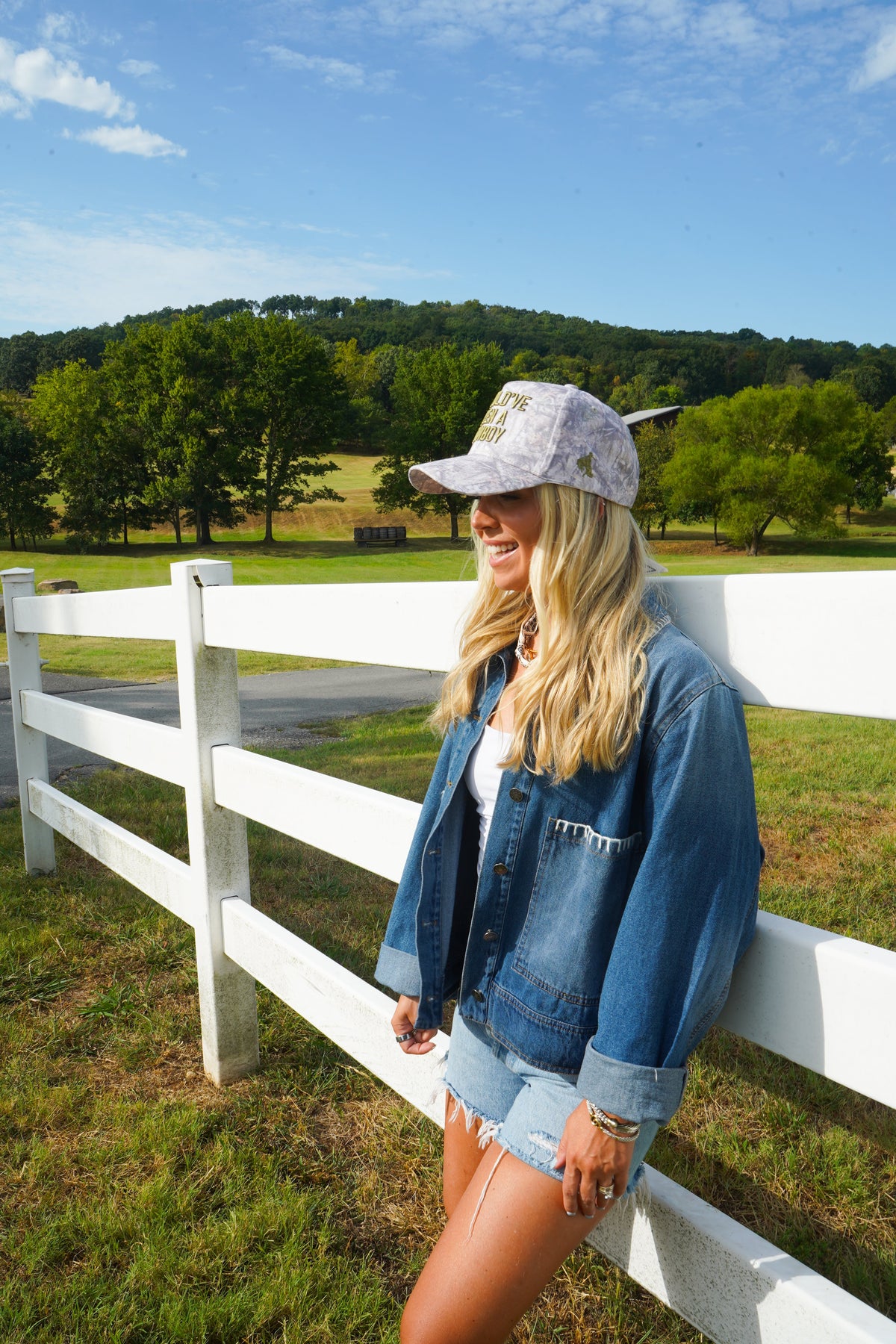 Should've Been a Cowboy - Washed Camo Trucker Hat