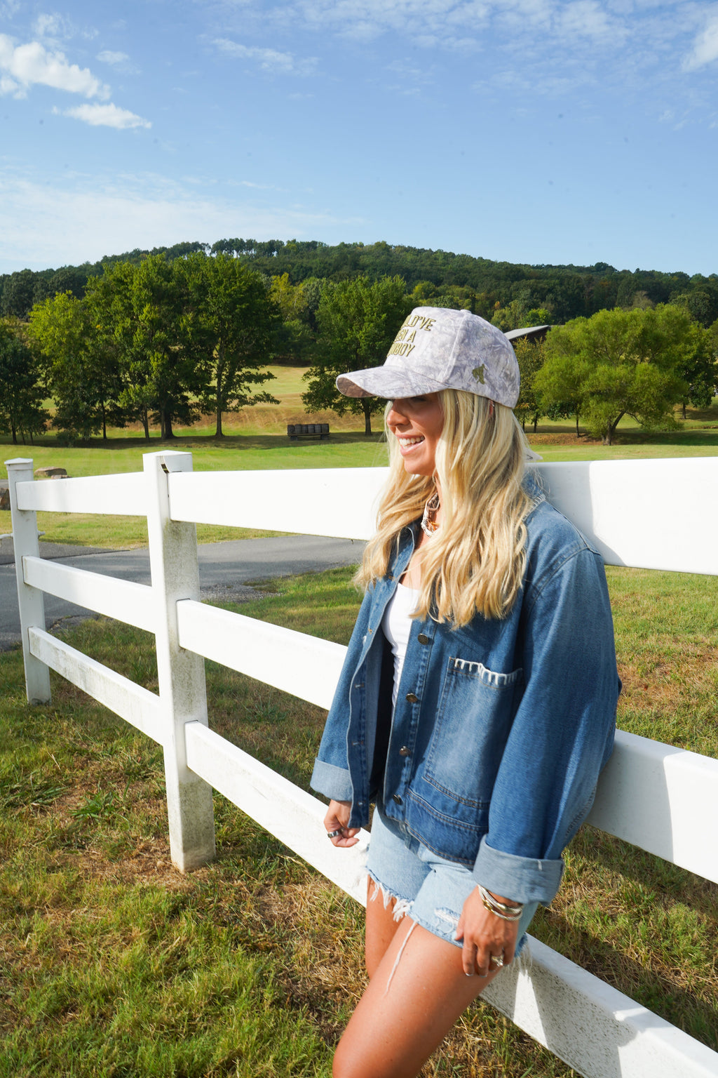 Should've Been a Cowboy - Washed Camo Trucker Hat