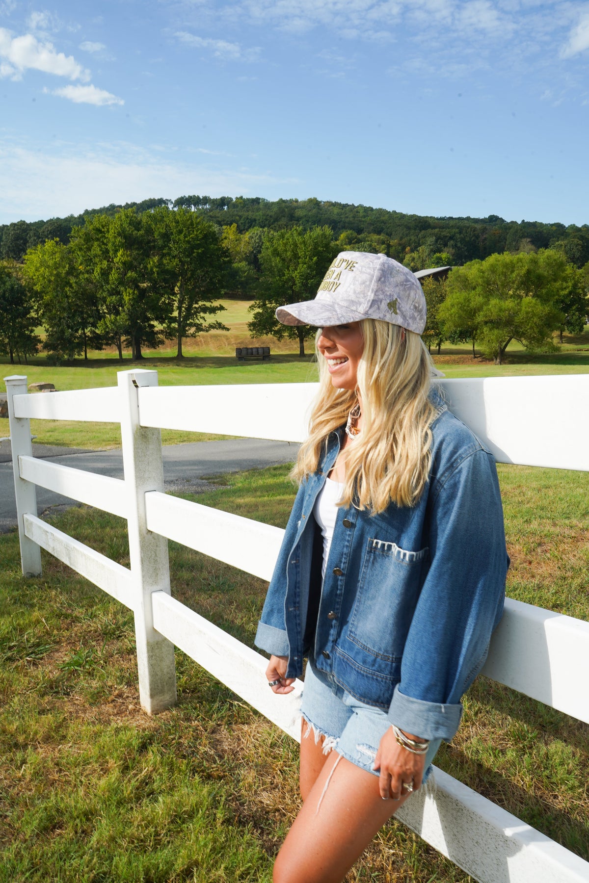 Should've Been a Cowboy - Washed Camo Trucker Hat